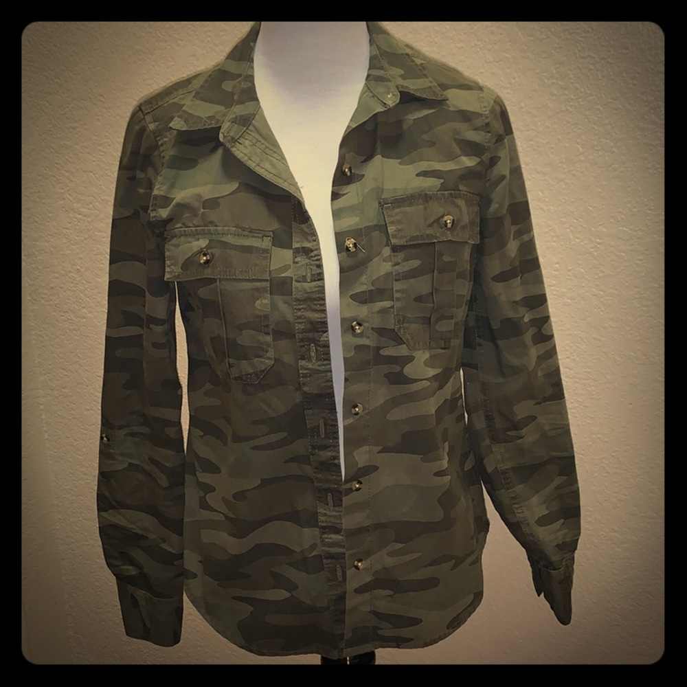 Forever 21 Army Button Up